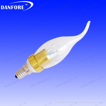 3W 360degrees Frosted Clear LED Candle Lamp with Samsung 5630 Chip